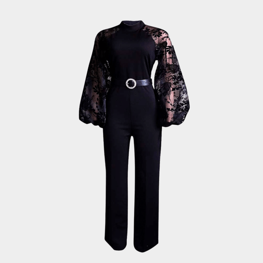 Elegant Tailored Jumpsuit with Sculpted Fit